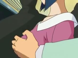 Glorious nukk oli kruvitud sisse avalik sisse anime